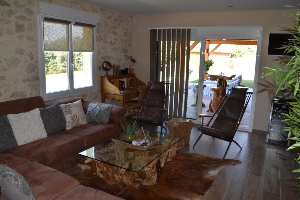 Villa Le Refuge des Épicuriens Eymet Esterno foto