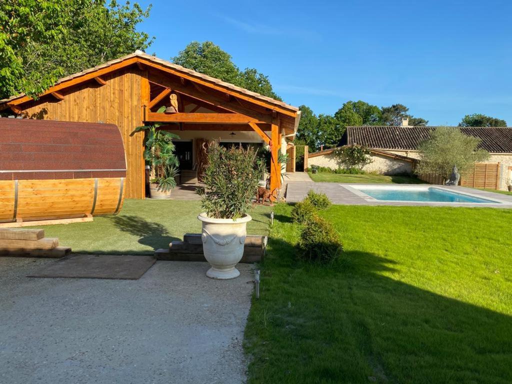 Villa Le Refuge des Épicuriens Eymet Esterno foto