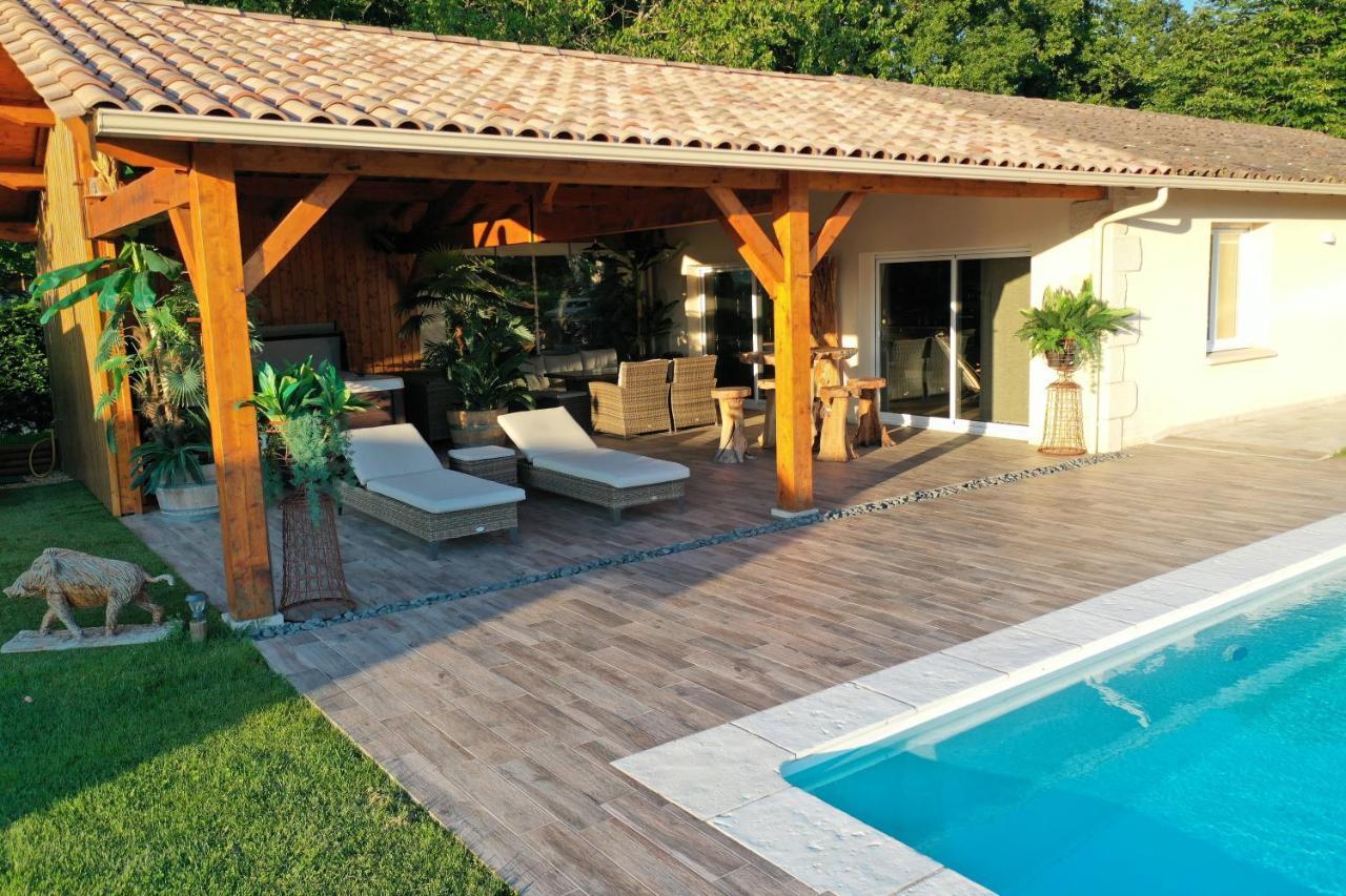 Villa Le Refuge des Épicuriens Eymet Esterno foto