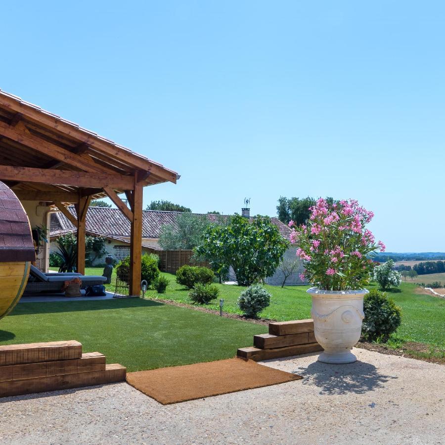 Villa Le Refuge des Épicuriens Eymet Esterno foto